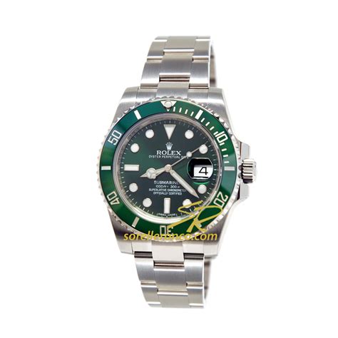 rolex submariner verde con cinturino acciaio